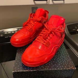 Jordan 11Lab4 size 10.5 red shoes